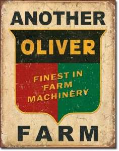 Farming Tradition Oliver Farm Machinery Tractor Vintage Style Tin Sign 