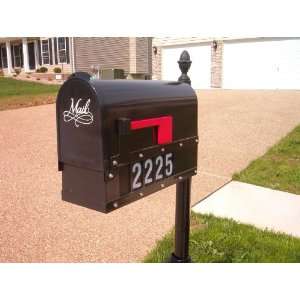 Mailbox with Lighted Address, Black