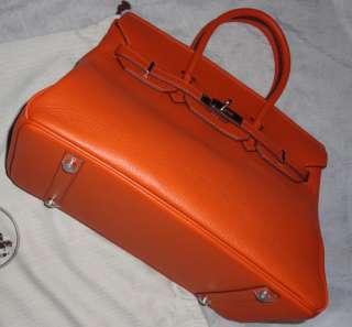Gorgeous 35CM Orange genuine leather celebrity bag purse  