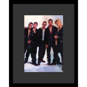 Backstreet Boys (In Black) Music Framed & Matted Poster Print   16 X 