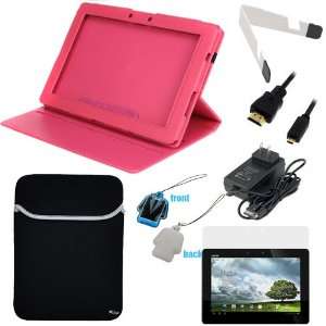  in Stand + Neoprene Sleeve Case + LCD Screen Protector + Micro HDMI 