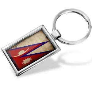  Keychain Nepal Flag   Hand Made, Key chain ring Jewelry