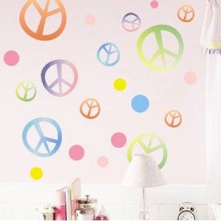 Peace Signs Decorative Wall Art Sticker Decals for Girls/Babies 
