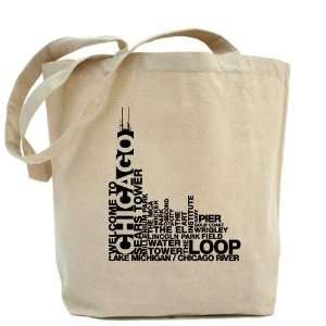  Welcome to Chicago   Attractions Chicago Tote Bag by 