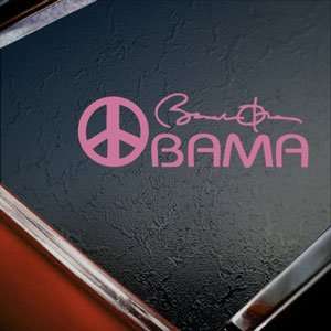  OBAMA FOR PEACE Pink Decal Car Pink Sticker Arts, Crafts & Sewing