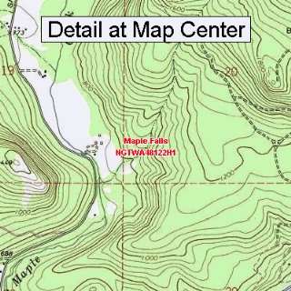  USGS Topographic Quadrangle Map   Maple Falls, Washington 
