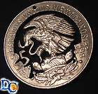   Olympics Mexico 5 Pesos Coin Silver coin Cut Out Well Done Pendant