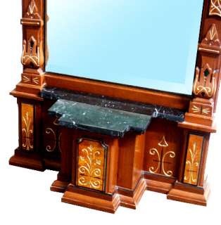6614 Antique 19th C. American Victorian Pier Mirror  