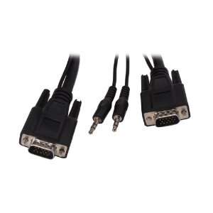  10 ft. VGA / SVGA Male to Male Cable w/ 3.5mm Stereo Audio Cable 