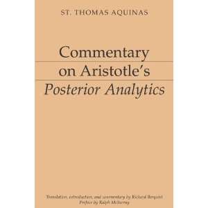   (Aristotelian Commentary Series) [Paperback] Thomas Aquinas Books