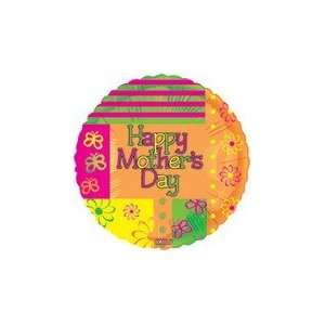  9 Airfill Happy Mothers Day Neon   Mylar Balloon Foil 