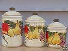 NOBLE EXCELLENCE NAPA VALLEY FRUIT CANISTER SET  