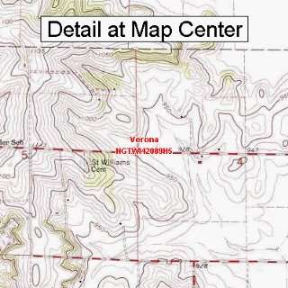USGS Topographic Quadrangle Map   Verona, Wisconsin (Folded/Waterproof 