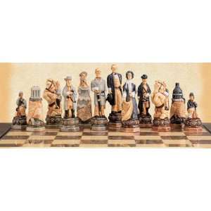  The American Civil War Hand Painted Chess Set