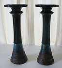 NEW 2 Large 14  Tall Tower Candle Holders Matching Set Ceramic