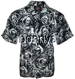 New Grim Reaper All Over biker shirt, Dragonfly, XL  