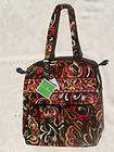 nwt vera bradley tall zip tote purse laptop puccini expedited