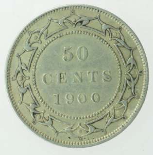 1900 NEWFOUNDLAND HALF DOLLAR 50¢ CURRENCY COIN  