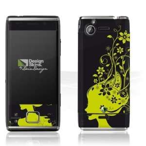   for Sony Ericsson Xperia X2   Grüne Blumen Design Folie Electronics