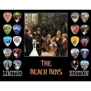  Beach Boys Framed 20 Guitar Pick Set Platinum Musical 