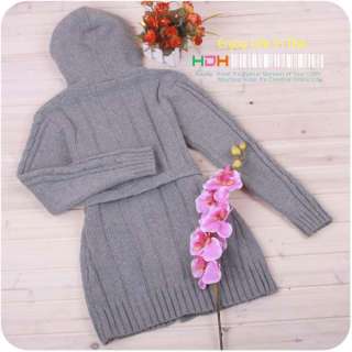 New Hot Womens Long Sleeve Hoodie Cardigans Trench Sweater Warm 