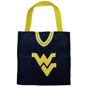 West Virginia Mountaineers Navy Blue Jersey Tote Bag  