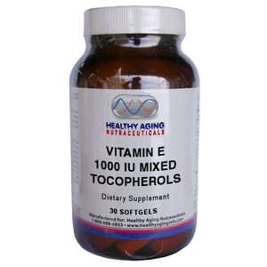   Aging Nutraceuticals Vitamin E 1000 Iu Mixed Tocopherols 30 Softgels