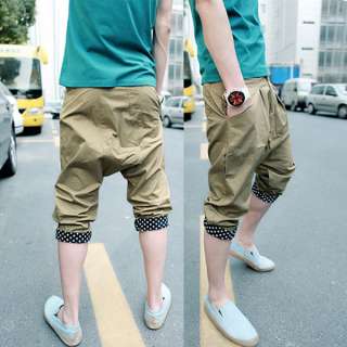   Mens Fashion Harem Sport Middle Cropped Trousers Pants MCH1094  