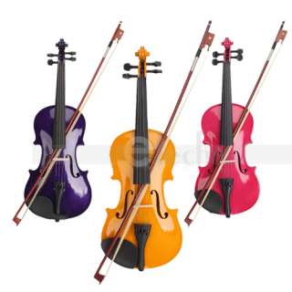 Any Color 4/4 3/4 Acoustic Violin Handmade Spruc Nice Sound With Case 