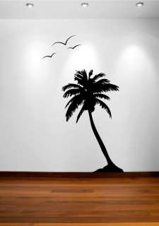 Large Tree Wall Decal Palm Coconut Forest Kids Vinyl Sticker Removable 