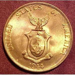 1944 S Philippines Centavo Coin (United States Administration 