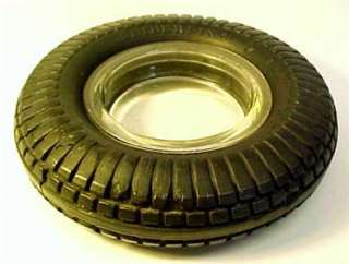 Vintage Seiberling Tire Ashtray ~ 6 3/4 Diameter  