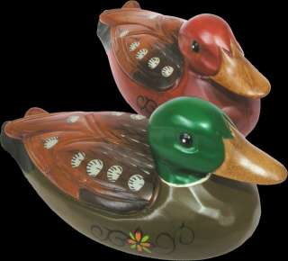 Korean Traditional Wooden Wedding Ducks 3 Patterns  