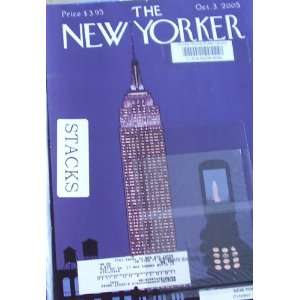  The New Yorker Magazine October 3 2005 