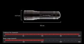 CREE COAST LED LENSER Tactical Focus 8407 P7 Hand Torch flashlight 