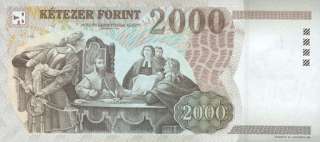 HUNGARY █ 2000 █ 2,000 Forint █ 1998 █ P 181 █ UNC  