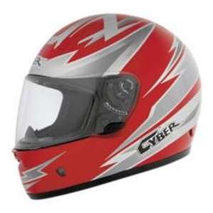   Helmets US 12 AMP RED_SIL_WHITE SM MOTORCYCLE HELMETS Automotive