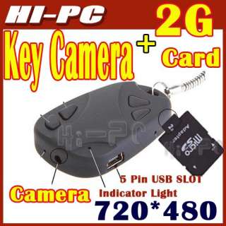   480 Mini car key chain Spy Camera DVR Video Recorder Remote Control HD