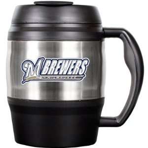  MLB Milwaukee Brewers 52oz. Stainless Steel Macho Travel Mug 