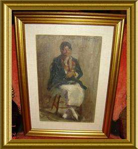   SIGNED, and dated 1917 OIL PAINTING ON BOARD PORTRAIT OF A LADY