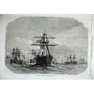  War 1870 French Ironclad Fleet Ship Heligoland Fine Art 
