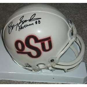  Barry Sanders Oklahoma State Cowboys Autographed Throwback 