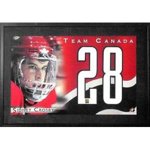  Sidney Crosby Team Canada Framed Unsigned Mini Numbers 