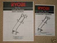Lot (2) RYOBI 705r/725r Operator & Parts Manual  