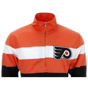   Flyers Reebok NHL Youth Bold Stripe Track Jacket