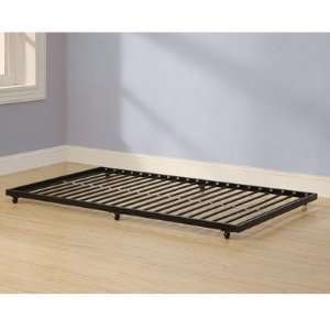   WLK1240 Twin Roll Out Trundle Bed Frame   Black