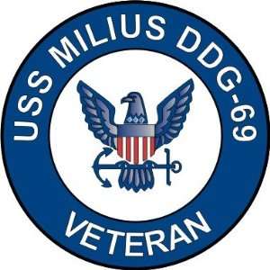  US Navy USS Milius DDG 69 Ship Veteran Decal Sticker 3.8 