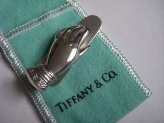   Tiffany & Co. Sterling Silver Hand Bookmark Clip With Pouch  
