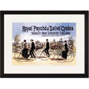   /Matted Print 17x23, Royal Psycho and Salvo Cycles