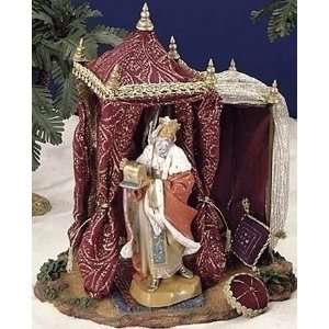Fontanini Christmas Nativity 7.5 inch 4 pc Burgundy Kings Tent #54813 